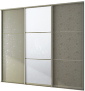 Двери-купе с зеркалом для гардероба