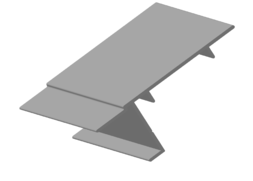 Горизонтальный нижний профиль KU14